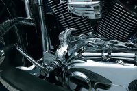 Shift Arm Cover Flame Softail 07-17