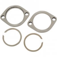 Exhaust Flange Kit Polished Stainless XL, B/T 84-16