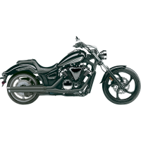 4\" Slip-On Muffler, Dual-Cut, Black