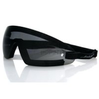 Wrap Around Goggles Black Frame Smoked Lens