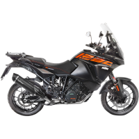 LV ONE EVO Black stainless steel Slip-On for KTM 1290 Super Adventure R/S/T 17-20