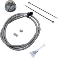 Oil Pressure Gauge Remote Stainless/Chrome M8 17-20