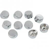 Button Head Allen Hex Bolt Cover Chrome 5/16\" (10pk)