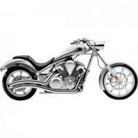 Speedster Swept Exhaust Chrome VT1300 10-16