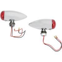 Marker Lights LED Chrome/Red/Red (PR)