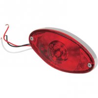 Taillight Assembly L.E.D. Ultra-Thin Cat Eye With Red Lens