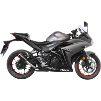 LV-10 Carbon fiber Slip-On for YAMAHA MT-03 16-21, YZF-R3 15-21