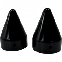 LA CHOPPERS BLACK SPIKE AXLE CAPS