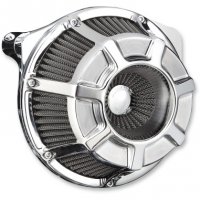 Air Cleaner Kit Inverted Beveled Chrome FL 08-16, T/C 16-17