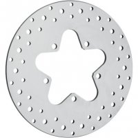 Brake Rotor Polished Stainless Steel Rear FLHT 86-99