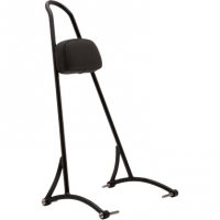 Sissy Bar Round with pad Tall Black XL 04-19