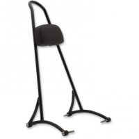 Sissy Bar Round with pad Tall Black XL 96-03