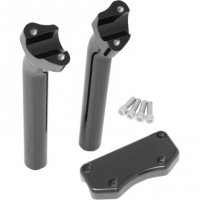 Riser/Top Clamp Kit Black 9.5\" For 1\" bars