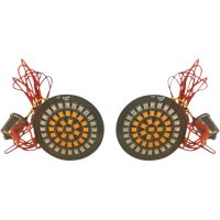 Turn Signal Inserts Cluster2 Bullet Style Amber 1156