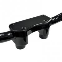 Handlebar Riser/Top Clamp Kit BLACK 1.5\" For 1\" bars