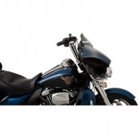 Flare Windshield Black 4\" FLHT 14-21