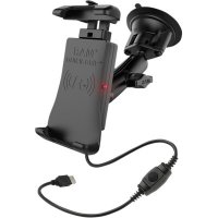 Kit Quick-Grip Waterproof Wireless Charging Suction Cup Mount