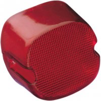 Taillight Lens With Bottom Tag Window Red Laydown HD 84-98