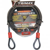 Cable Dual-Loop 15\' Black/Red Trimaflex