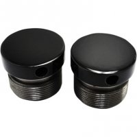 Fork Caps Flush-Mount Black 39MM