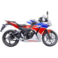 LV-10 Black stainless steel Slip-On for HONDA CB300R/CBR300R 15-21