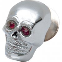 Skull Krommet With Red Eyes Chrome