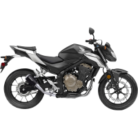 LV-10 Black stainless steel Slip-On for HONDA CB500X 17-18