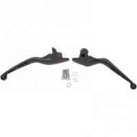 Levers Wide Blade Slotted Matte Black FL 14-16