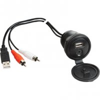 USB Interface and 1/8\" Auxiliary Input Jack