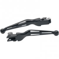 Levers Wide Blade Slotted Matte Black FL 08-16