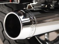 Slip-Ons 3.5\" Mufflers Chrome /Chrome Tips FLH 95-09