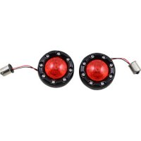 Turn Signal Inserts ProBeam Bullet Ringz Black/Red Rear 1156