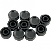 Handlebar Switch Button Caps Black Short-Style 10pk