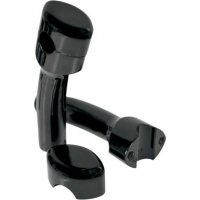 Risers Gloss Black Smooth 5.5\" Pullback 1\"