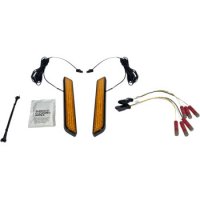 Fork Lights LED Amber Lense Black Finish