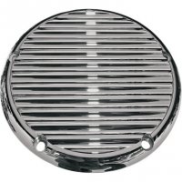 Derby Cover Billet Finned Chrome T/C 99-15