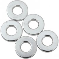 Spacers Chrome Steel 1/4\" X 1/8\" (5)