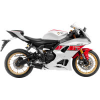 LV ONE EVO Black stainless steel Exhaust for YAMAHA MT-07 21-24, XSR700 21-23, YZF-R7 21-23