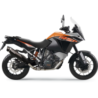 LV ONE EVO Black stainless steel Slip-On for KTM 1290 Super Adventure 15-16