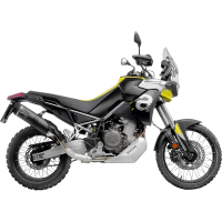 LV ONE EVO Black stainless steel Slip-On for APRILIA Taureg 660 22-24