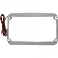 License Plate Frame Chrome for \"The One\" Rear Fender FLH 09-17