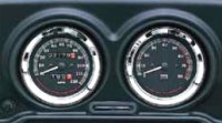 BILLET INSTRUMENT GAUGE BEZELS: Small bezels for 86-13 FLT/FLTR 2" dia. gauges (pr.)