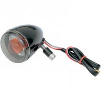 Turn Signal Gloss Black Front (ea)