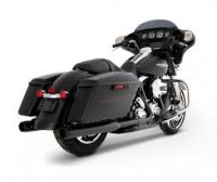 Slip-Ons 3.5 \" Mufflers Black / Black Tips FLH 95-09