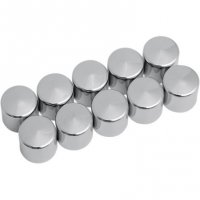 Hex-Head Bolt/Nut Cover Chrome Deep 3/8\" (10pk)