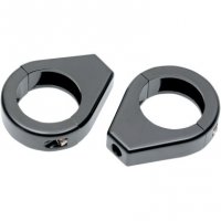 Turn Signal Fork Clamp Black 39mm (pair)