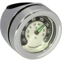 Thermometer Chrome 1\" Bar Mount