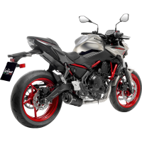 LV ONE EVO Black stainless steel Exhaust for KAWASAKI Ninja 650/Versys 650/Z650/Z650 RS 21-23