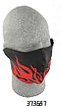 FACE MASKS: NEOPRENE 3-PANEL HALF MASK BLACK