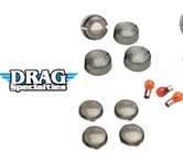 SMOKED TURN SIGNALS LENSE KITS: For 86-01 XL, FXD, FXR and 86-99 FXST; repl. OEM #69306-02